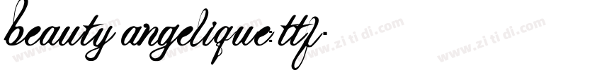 beauty angelique:ttf字体转换